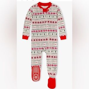 Burt's Bees Baby Pajamas Zip-Front Non-Slip Footed Sleeper Organic Cotton NWT